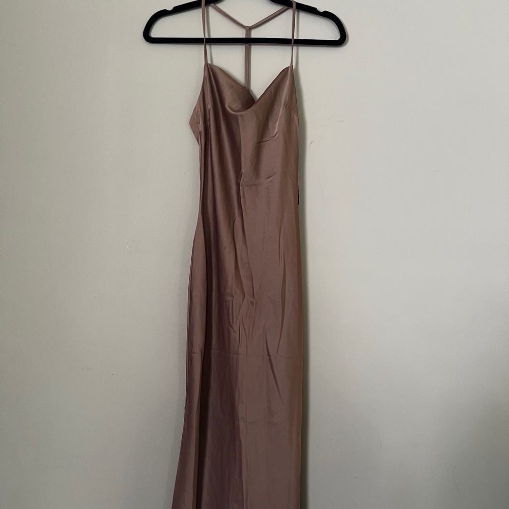 Express satin cowl neck Slip Dress